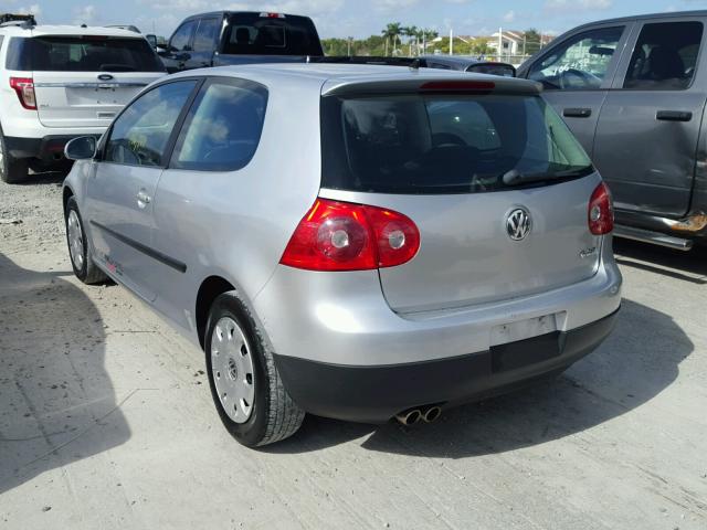 WVWBR71K27W268689 - 2007 VOLKSWAGEN RABBIT SILVER photo 3