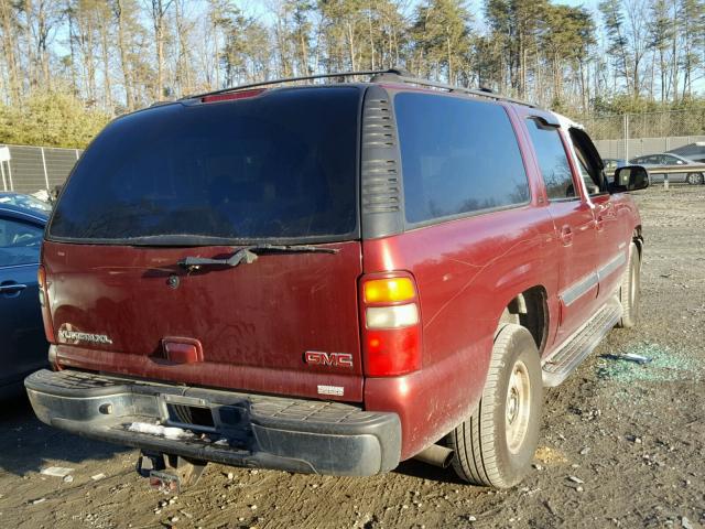 1GKFK16ZX3J212679 - 2003 GMC YUKON XL K BURGUNDY photo 4