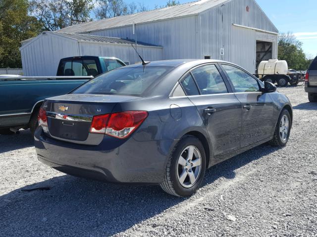 1G1PC5SB3D7174460 - 2013 CHEVROLET CRUZE LT GRAY photo 4