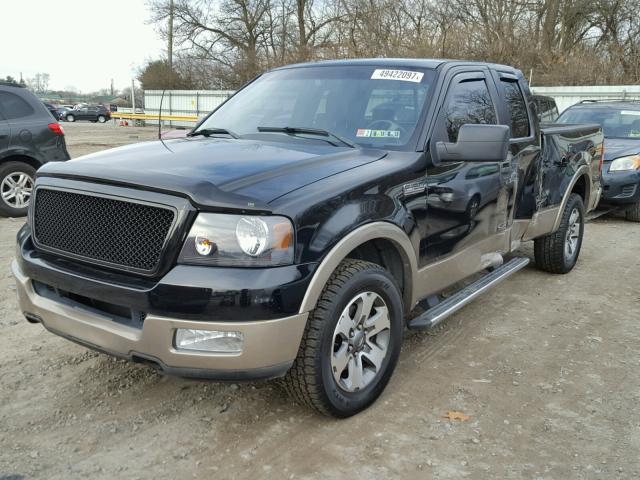 1FTPX12515NC00713 - 2005 FORD F150 BLACK photo 2