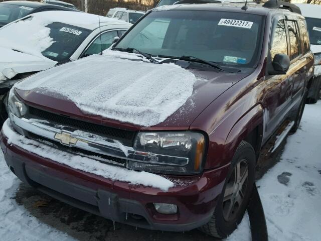 1GNET16S856182408 - 2005 CHEVROLET TRAILBLAZE BURGUNDY photo 2