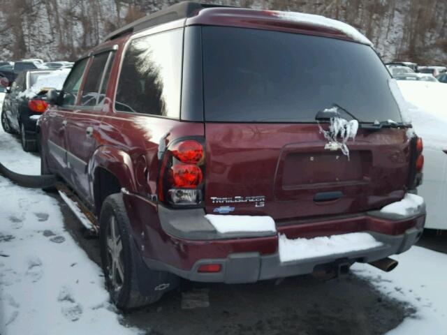 1GNET16S856182408 - 2005 CHEVROLET TRAILBLAZE BURGUNDY photo 3