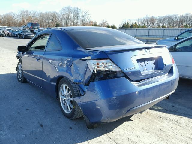 2HGFG1B65AH501994 - 2010 HONDA CIVIC LX BLUE photo 3