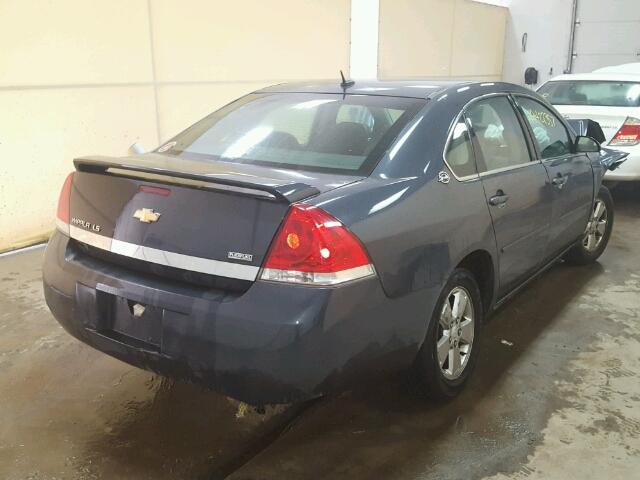 2G1WB58K089244877 - 2008 CHEVROLET IMPALA LS BLUE photo 4