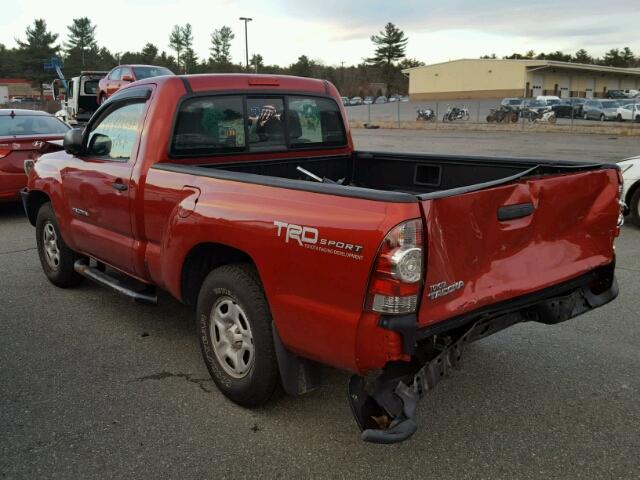 5TENX22N59Z664488 - 2009 TOYOTA TACOMA RED photo 3