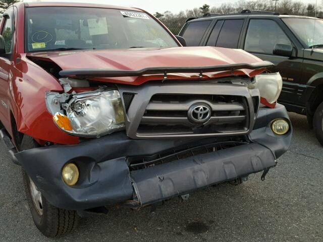 5TENX22N59Z664488 - 2009 TOYOTA TACOMA RED photo 9