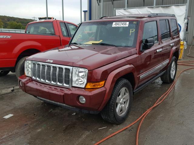 1J8HG48K48C149591 - 2008 JEEP COMMANDER RED photo 2