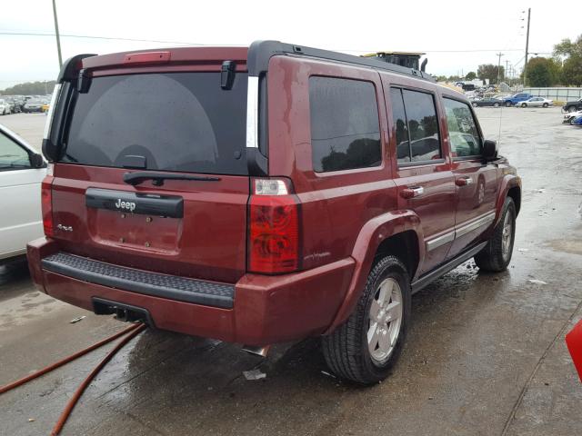 1J8HG48K48C149591 - 2008 JEEP COMMANDER RED photo 4