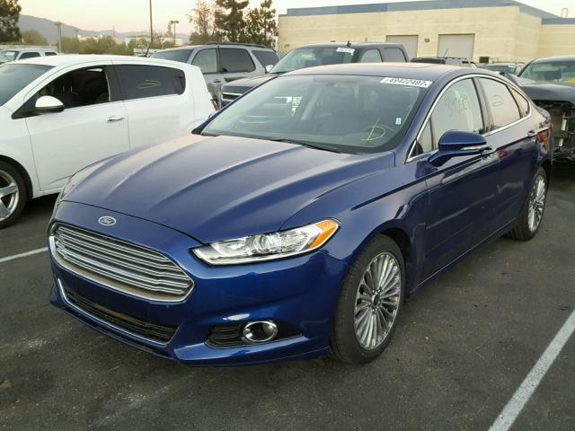 3FA6P0K90GR331842 - 2016 FORD FUSION TIT BLUE photo 2