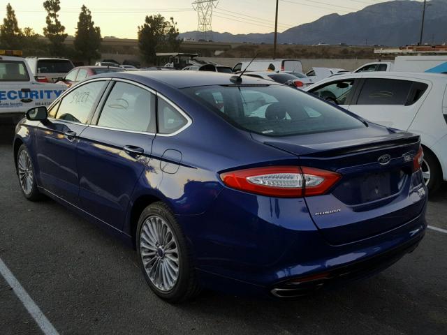 3FA6P0K90GR331842 - 2016 FORD FUSION TIT BLUE photo 3