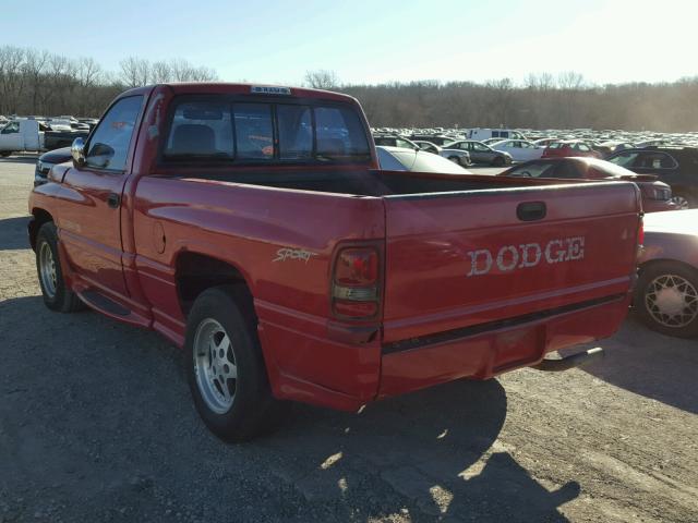 1B7HC16ZXVS170044 - 1997 DODGE RAM 1500 RED photo 3