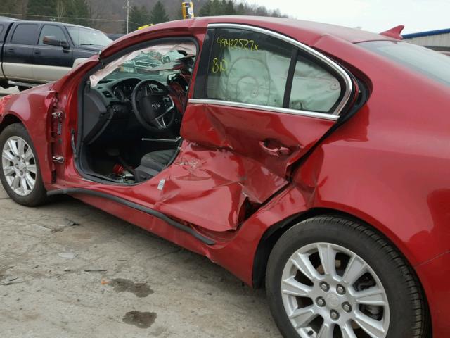 2G4GS5ER8D9216537 - 2013 BUICK REGAL PREM RED photo 9