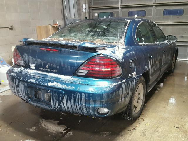 1G2NE52F53C105212 - 2003 PONTIAC GRAND AM S TEAL photo 4