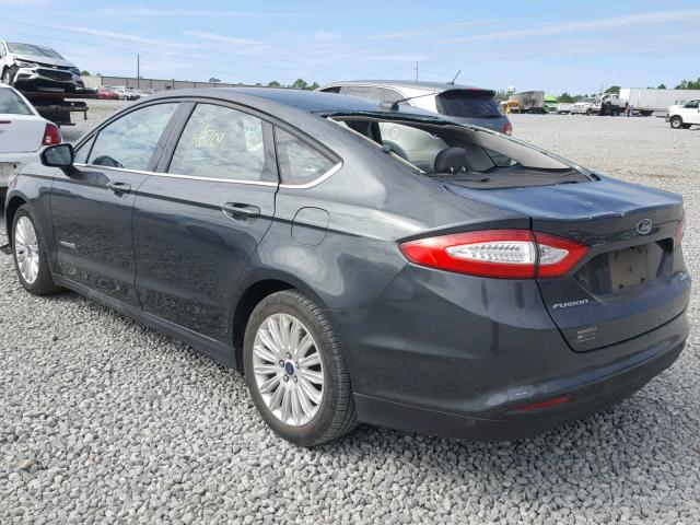 3FA6P0UU5FR149120 - 2015 FORD FUSION S H GREEN photo 3