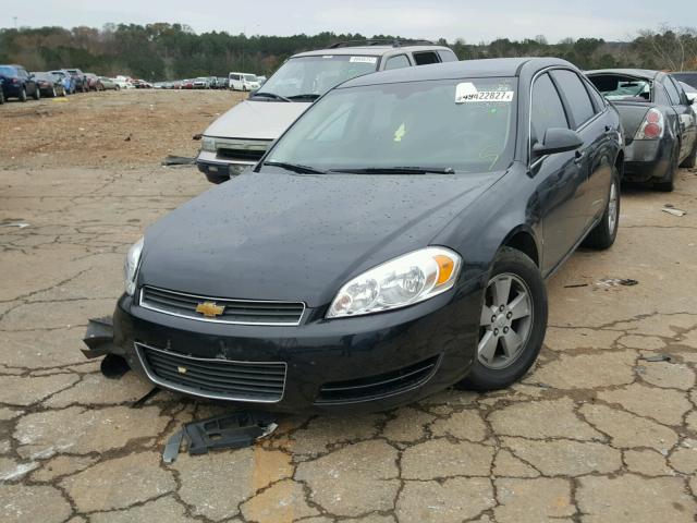 2G1WT58K781220376 - 2008 CHEVROLET IMPALA LT BLACK photo 2