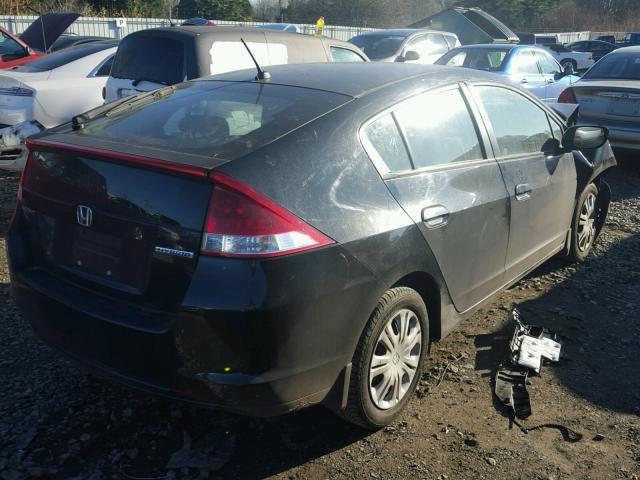 JHMZE2H56AS021198 - 2010 HONDA INSIGHT LX BLACK photo 4