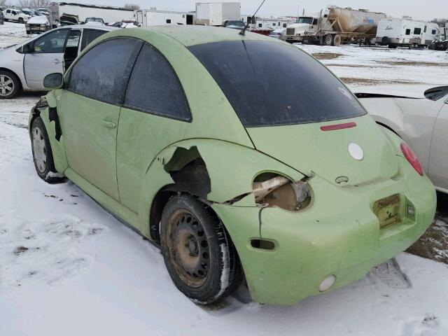 3VWBK21C02M453703 - 2002 VOLKSWAGEN NEW BEETLE 绿色 照片 3