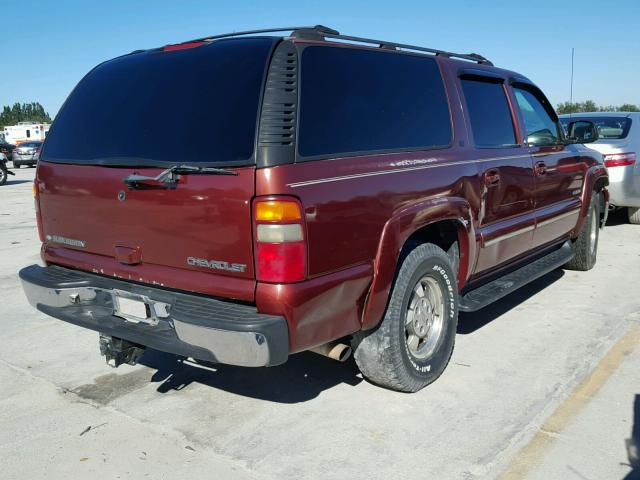 1GNEC16T3YJ169172 - 2000 CHEVROLET SUBURBAN C BROWN photo 4