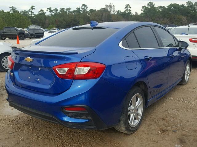 1G1BE5SM6G7256354 - 2016 CHEVROLET CRUZE LT BLUE photo 4