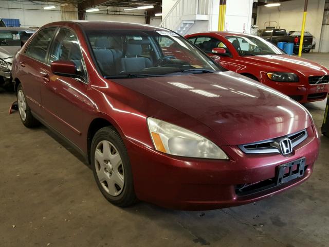 1HGCM663X5A014920 - 2005 HONDA ACCORD LX RED photo 1