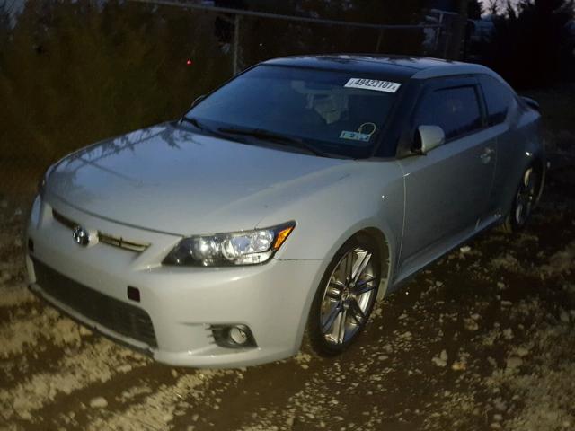 JTKJF5C71D3045776 - 2013 TOYOTA SCION TC GRAY photo 2