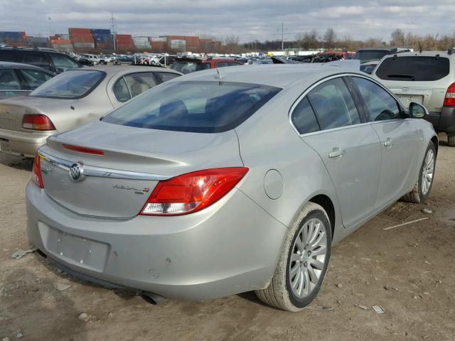 W04GW5EV8B1056533 - 2011 BUICK REGAL CXL GRAY photo 4