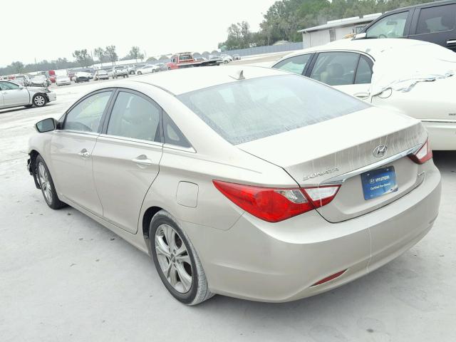 5NPEC4ACXBH232303 - 2011 HYUNDAI SONATA SE TAN photo 3