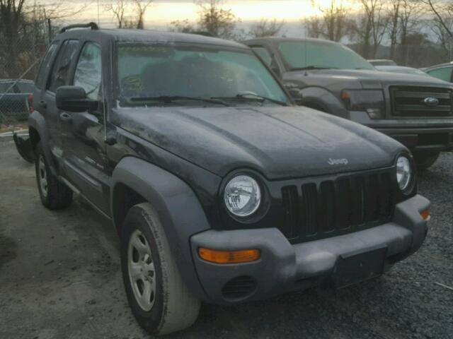 1J4GL48K63W584998 - 2003 JEEP LIBERTY SP BLACK photo 1