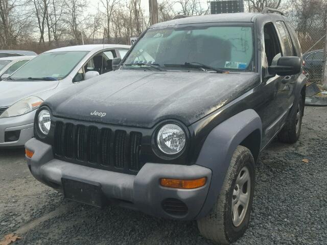 1J4GL48K63W584998 - 2003 JEEP LIBERTY SP BLACK photo 2