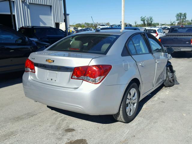 1G1PA5SH0D7148442 - 2013 CHEVROLET CRUZE LS SILVER photo 4