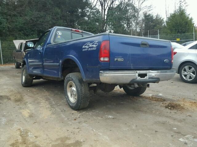 1FTRF18L4WNB87300 - 1998 FORD F150 BLUE photo 3