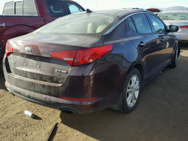 5XXGN4A79DG148753 - 2013 KIA OPTIMA EX MAROON photo 4