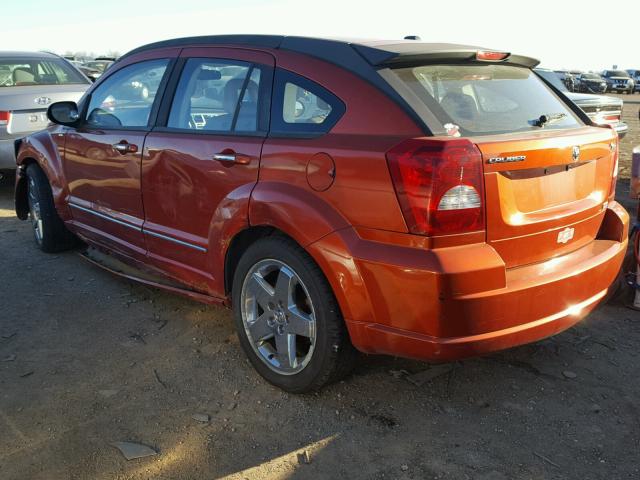 1B3HE78K37D556648 - 2007 DODGE CALIBER R/ ORANGE photo 3