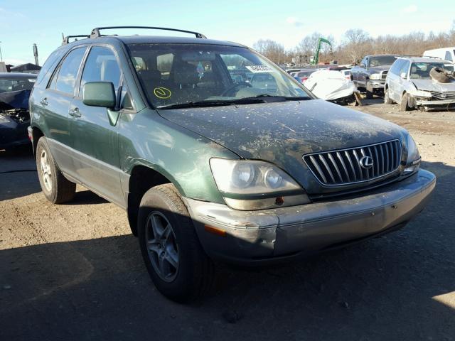 JT6HF10U2X0042018 - 1999 LEXUS RX 300 GREEN photo 1