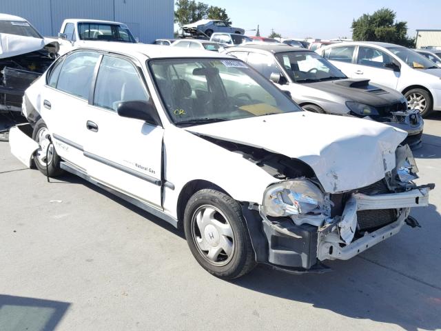 1HGEN1646YL000460 - 2000 HONDA CIVIC GX WHITE photo 1