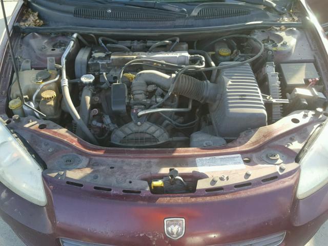 1B3EJ46X81N619482 - 2001 DODGE STRATUS SE RED photo 7