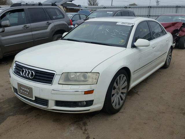 WAUML44E84N011789 - 2004 AUDI A8 L QUATT WHITE photo 2