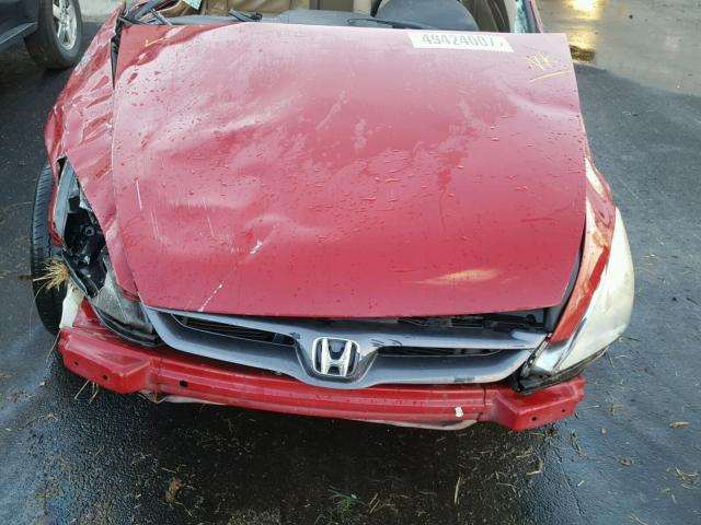 1HGCM72616A013355 - 2006 HONDA ACCORD EX RED photo 7