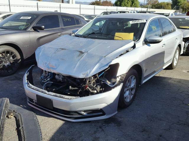 1VWAT7A33GC034114 - 2016 VOLKSWAGEN PASSAT S فضي صورة 2