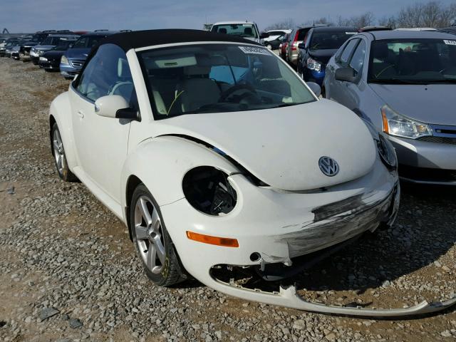 3VWFF31Y87M413299 - 2007 VOLKSWAGEN NEW BEETLE WHITE photo 1