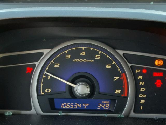 1HGFA16526L112887 - 2006 HONDA CIVIC LX BLUE photo 8