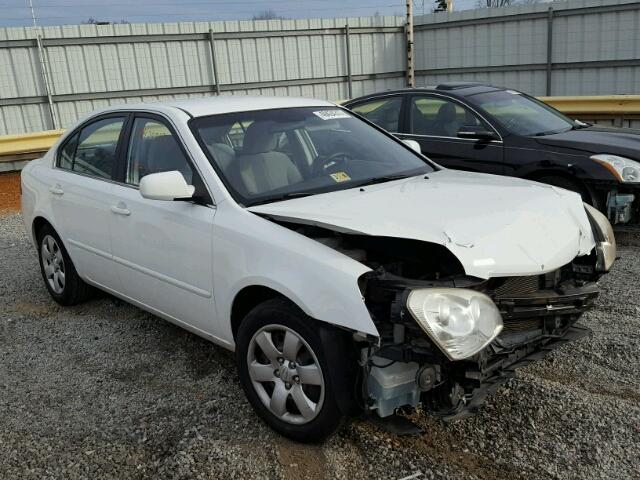 KNAGE123785217439 - 2008 KIA OPTIMA LX WHITE photo 1