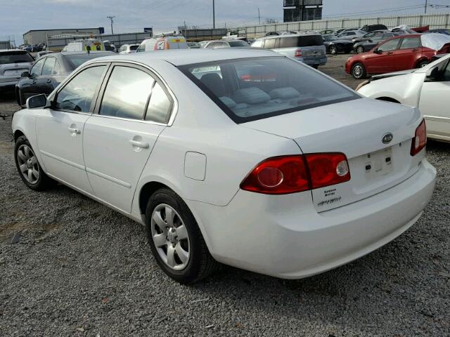 KNAGE123785217439 - 2008 KIA OPTIMA LX WHITE photo 3