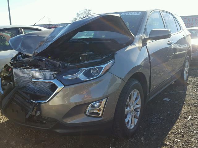 3GNAXJEV4JL115450 - 2018 CHEVROLET EQUINOX LT GRAY photo 2