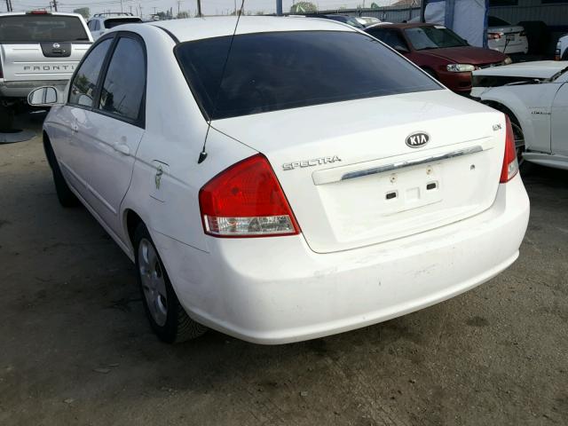 KNAFE122275428114 - 2007 KIA SPECTRA EX WHITE photo 3