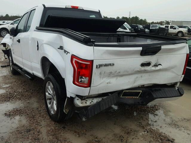 1FTEX1CP8GKF16797 - 2016 FORD F150 SUPER WHITE photo 3