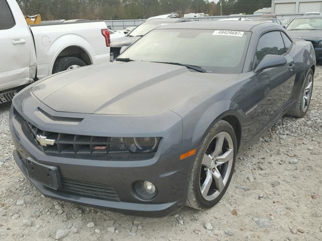 2G1FJ1EJ7B9100578 - 2011 CHEVROLET CAMARO SS GRAY photo 2