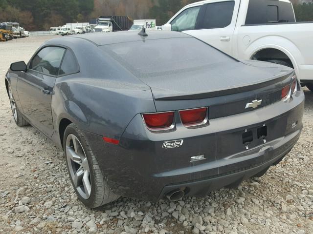 2G1FJ1EJ7B9100578 - 2011 CHEVROLET CAMARO SS GRAY photo 3