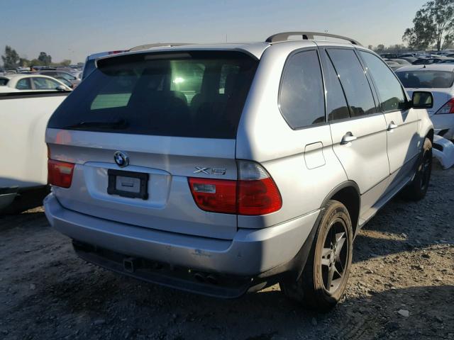 5UXFB53535LV16088 - 2005 BMW X5 4.4I SILVER photo 4