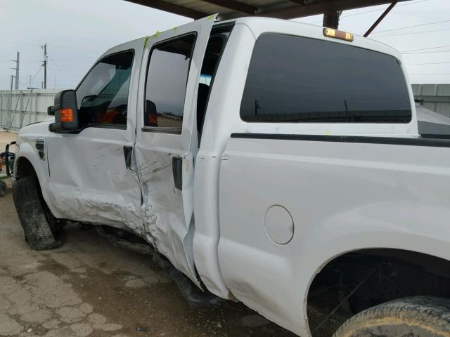 1FTSW21Y09EB28438 - 2009 FORD F250 SUPER WHITE photo 9